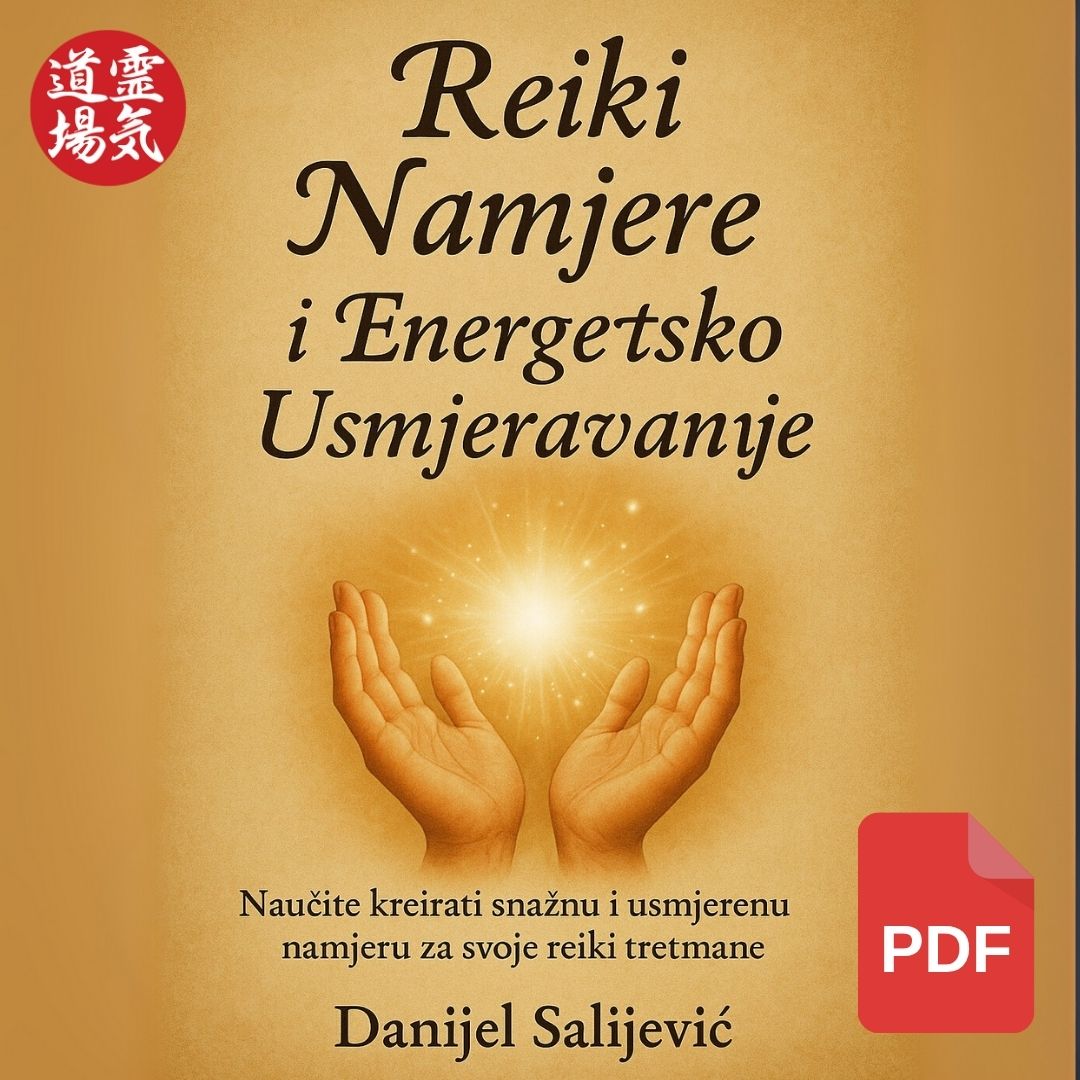 Naslovna slika PDF skripte Slika prikazuje naslovnicu PDF skripte Reiki namjere i energetsko usmjeravanje