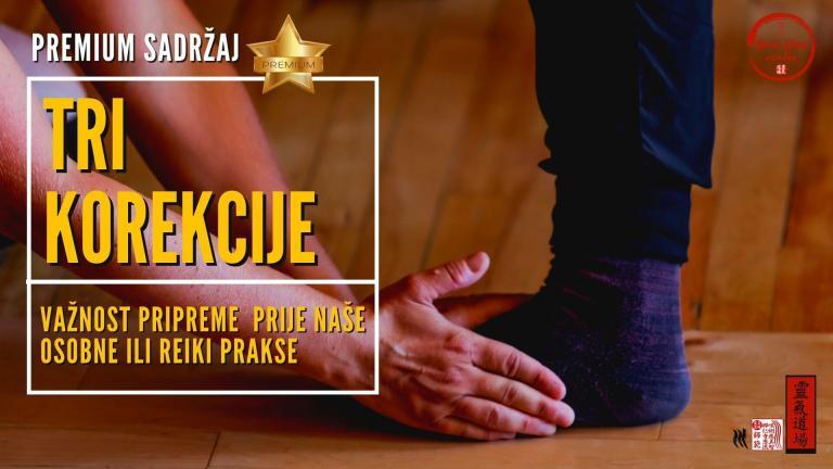 Važnost korekcije je vidljiva već nakon prvog prakticiranja