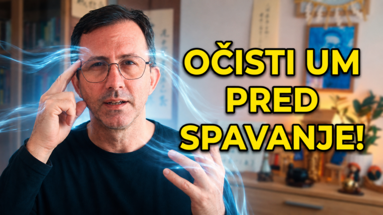 Reiki majstor učitelj Danijel Salijević pokazuje tehniku za čišćenje uma i bolji san.