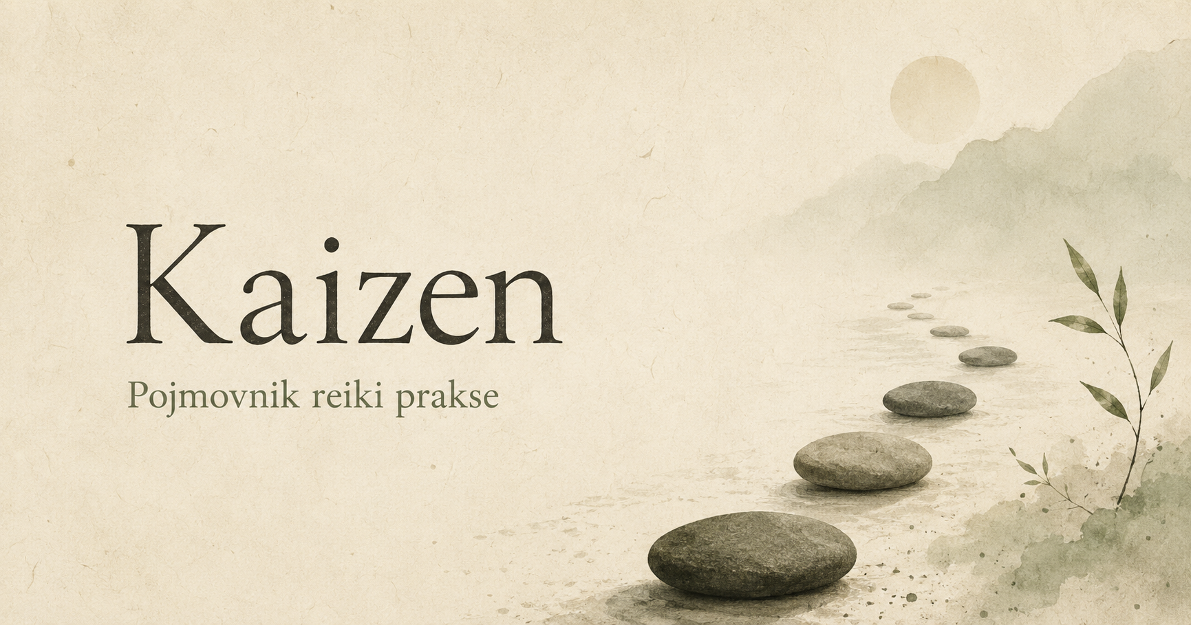 Kaizen je japanski pojam za postupno poboljšanje kroz male, dosljedne korake. Saznajte kako se povezuje s reiki praksom i Kyo Dake Wa pristupom.